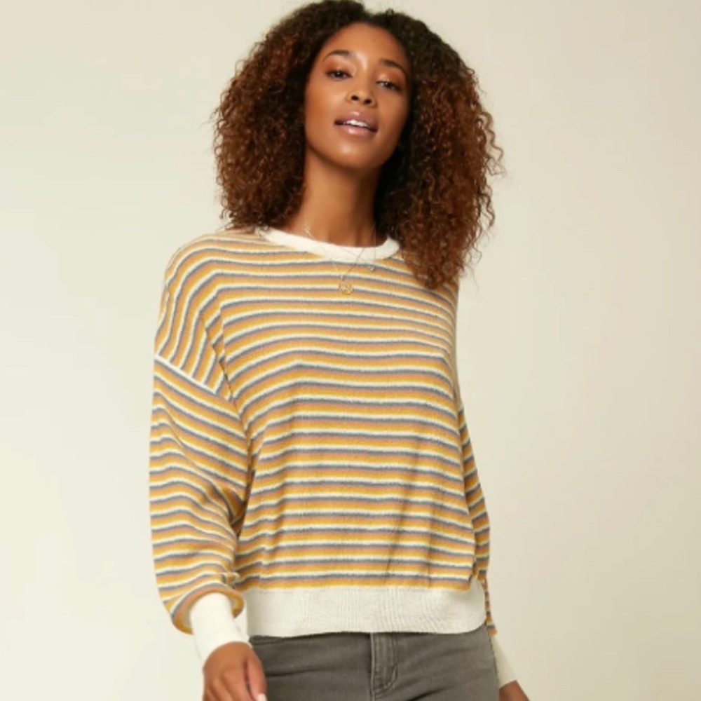 O'Neill Clothing Sandy Stripe Sweater - Multi Colored Size XL